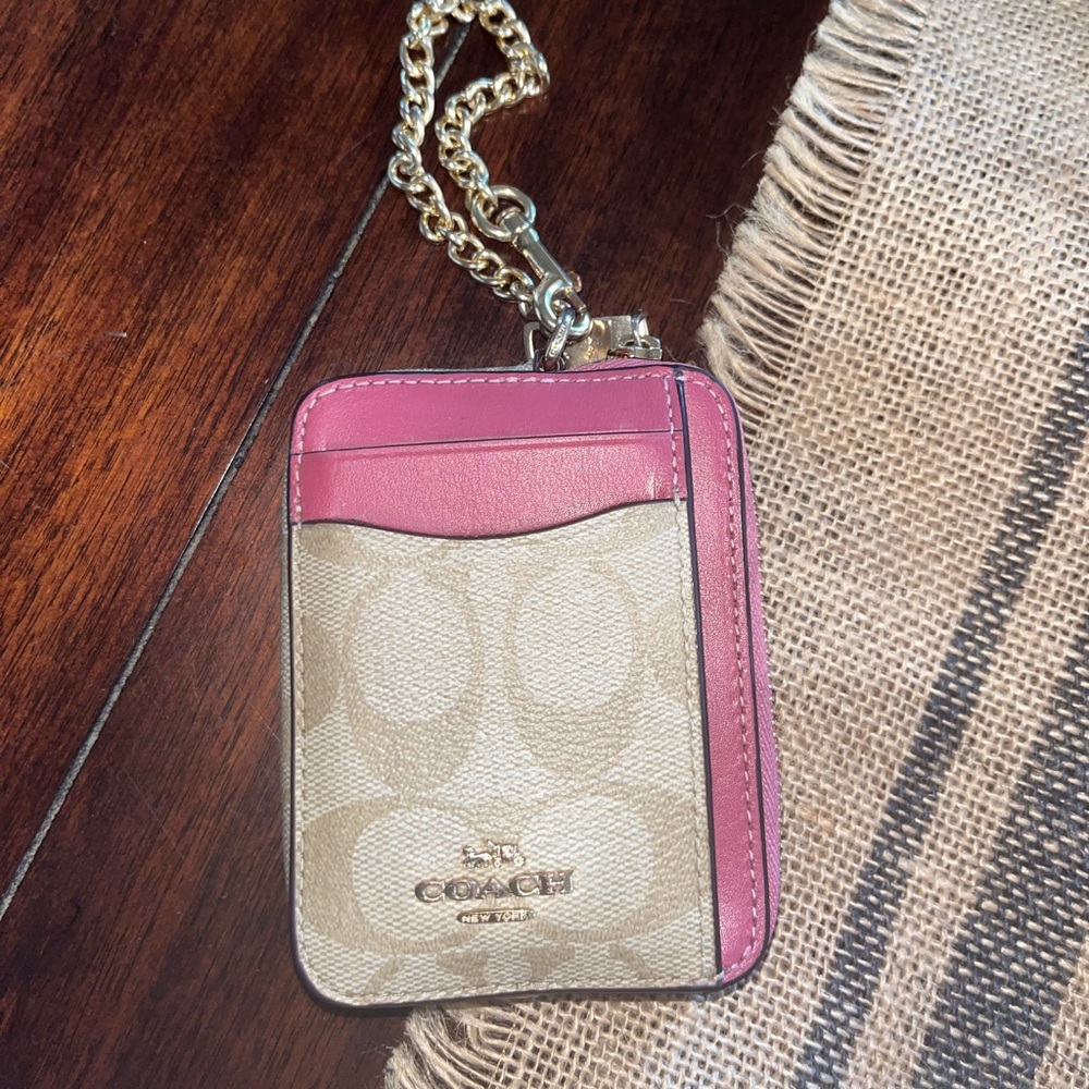 Pink Coach Wallet